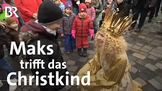 Blinder Junge Maks trifft das Christkind auf den Nürnberger Christkindlesmarkt | Frankenschau | BR