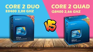 CORE 2 DUO E8400 vs CORE 2 QUAD Q8400