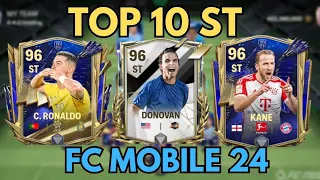 TOP 10 ST IN FC MOBILE 24||BEST BUDGET STRIKERS FC MOBILE|best st in fc mobile