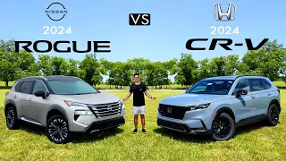 TOP RIVALS! -- 2024 Nissan Rogue Platinum vs. 2024 Honda CR-V Sport Touring: Comparison