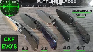 CKF EVO'S 2, 3, 4 & 4T COMPARISON