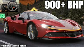 Ferrari SF90 Stradale Fiorano - (Steering Wheel + Shifter) Gameplay |ASSETTO CORSA|