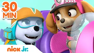 PAW Patrol Mighty Rescues w/ Skye & Everest! | 30 Minute Compilation | Nick Jr.