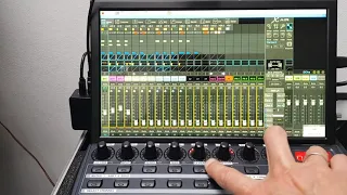 Live mixing console using bcf2000, x-air 18 & raspberry pi