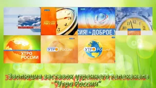 Эволюция заставок утреннего телеканала "Утро России"