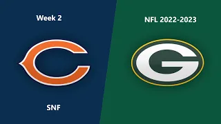 (Full Game) NFL 2022-2023 Season - Week 2: Bears @ Packers (SNF)