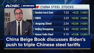 Economic impact of U.S. tripling tariffs on Chinese steel would be minimal: China Beige Book