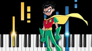 Teen Titans - Theme Song - EASY Piano Tutorial