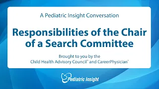 Responsibilities of the Chair of a Search Committee