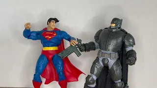 DC Multiverse The Dark Knight Returns Horse BAF Superman and The Joker Double Action Figure Review
