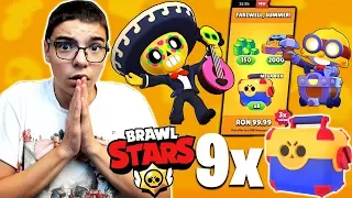 DESCHID 9 MEGA BOX-URI in BRAWL STARS! *4 brawleri noi*