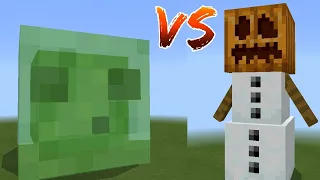 Slime Titan Vs Snow Golem Titan - Minecraft Addons