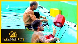 Reto de agua entre Fuego, Tierra y Aire | Reto 4 Elementos la liga extrema | El 5