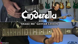 Cinderella - Shake Me Guitar Lesson