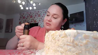 МУКБАНГ💥Позднее УТРО СУББОТЫ✨нужно ПОЕСТЬ МЯСА😋ШАМПАНСКОЕ🥂ТОРТ🎂ГРЕЙПФРУТ🍊