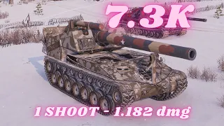 T92 HMC - 7.3K Damage Arty - 1 SHOT - 1.182 dmg WoT Replay