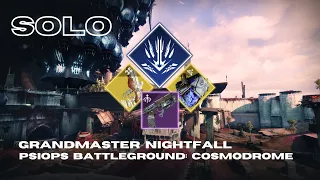 Solo GM Nightfall "PsiOps BG: Cosmodrome" with Cadmus Ridge Lancecap - Stasis Titan - Destiny 2