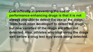 Learn English Practice Reading Listening Level 3 “Drug Use Among Athletes”