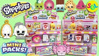 Shopkins Season 10 Mini Packs (Shopper Pack): Mini Food Surprise Blind Bags Unboxing Toy Review