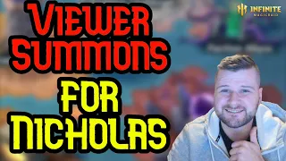 Viewer Summons For Nicholas! How Many?! - Infinite Magicraid