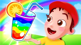 Rainbow Juice Song 🌈| Colors Song & Nursery Rhymes