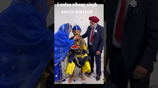 Nihang singh my cousin marriage in london #ytshorts #unitedkingdom #nriweddings