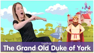 YogaBugs | The Grand Old Duke of York | Kids Yoga