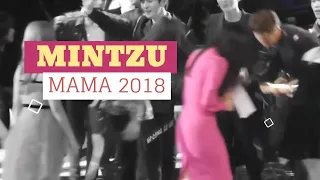 Seventeen Mingyu x  Twice Tzuyu (MINTZU) Moments at MAMA 2018