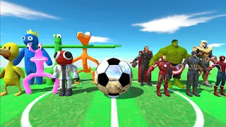 World Cup Finals 2022 | Rainbow Friends VS Marvel - Animal Revolt Battle Simulator