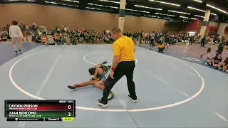 102 Lbs Cons. Round 3 - Juan Bencomo, Texas Elite Wrestling Club Vs Cayden Person, Mission Wrestli