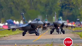 RAFALE  french navy pilots Takeoff /Demo /Landing