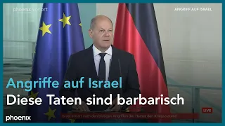 Bundeskanzler Olaf Scholz zum Großangriff der Hamas auf Israel