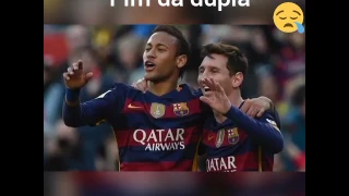 Messi faz video em despedida a neymar