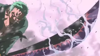 Zoro cut without Haki and saves Tashigi for the first time