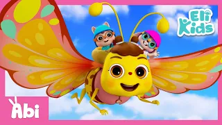 Butterfly Air Plane | Animal Vehicle | Eli Kids Songs & Nursery Rhymes