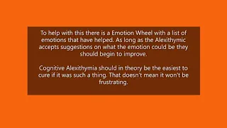 Alexithymia: Types of Alexithymia.