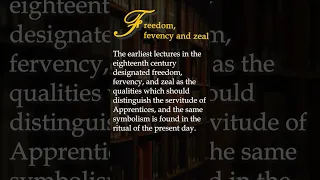 Freedom, Fervency and Zeal - Masonic Dictionary #shorts