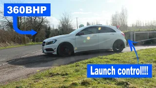 This is how you do launch control in a 360BHP A45 AMG!!