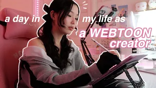 DAY IN MY LIFE as a WEBTOON creator and YouTuber (WEBTOON VLOG)