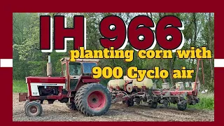 IH 966 Planting Corn with 900 Cyclo Air