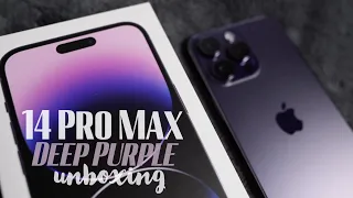 Unboxing the iPhone 14 Pro Max in Deep Purple (ASMR)