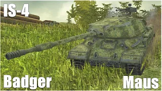 IS-4 , FV217 Badger & Maus ● WoT Blitz