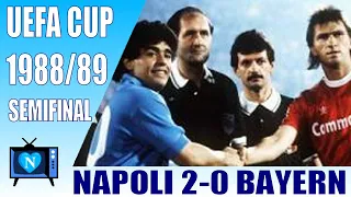 Napoli 2-0 Bayern Munchen | Uefa Cup 1988-1989 | full match | Maradona played