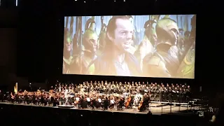 The Lord of the Rings - The Fellowship of the Ring live orchestra Barcelona 14/4/23 opening scene