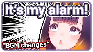 Ina talks about the alarm she's using *BGM changes* 【Hololive EN】