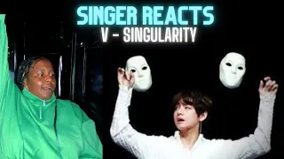 British Singer Reacts to BTS | V (방탄소년단) 轉 'Singularity' (MV)