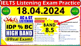 IELTS LISTENING PRACTICE TEST 2024 WITH ANSWERS | 18.04.2024