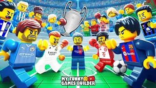 Fight to win Champions League 2024 💥 in Lego Football Cartoon ( road to Dortmund - Real Madrid )