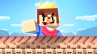 I Became the KING of VILLAGERS in Minecraft!