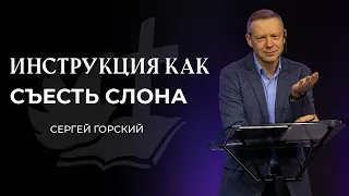 Инструкция как съесть слона | СЕРГЕЙ ГОРСКИЙ